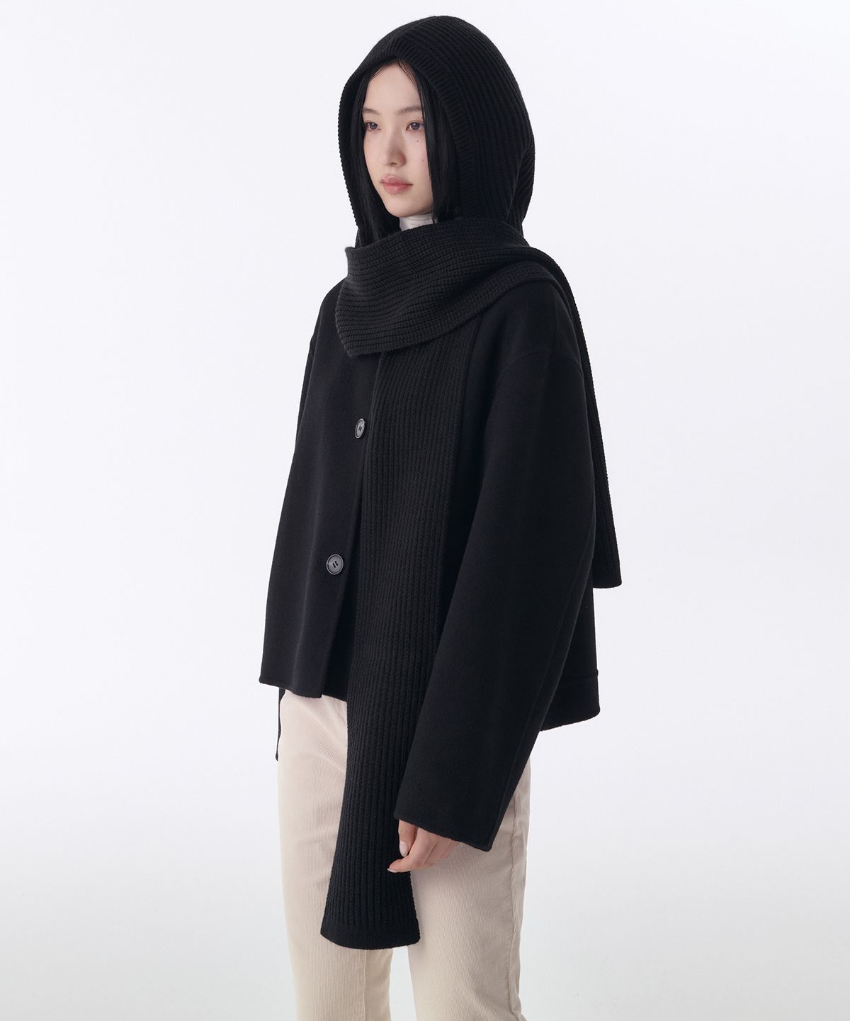 무신사 스탠다드 우먼(MUSINSA STANDARD WOMAN) 우먼즈 머플러 바라클라바 [블랙]
