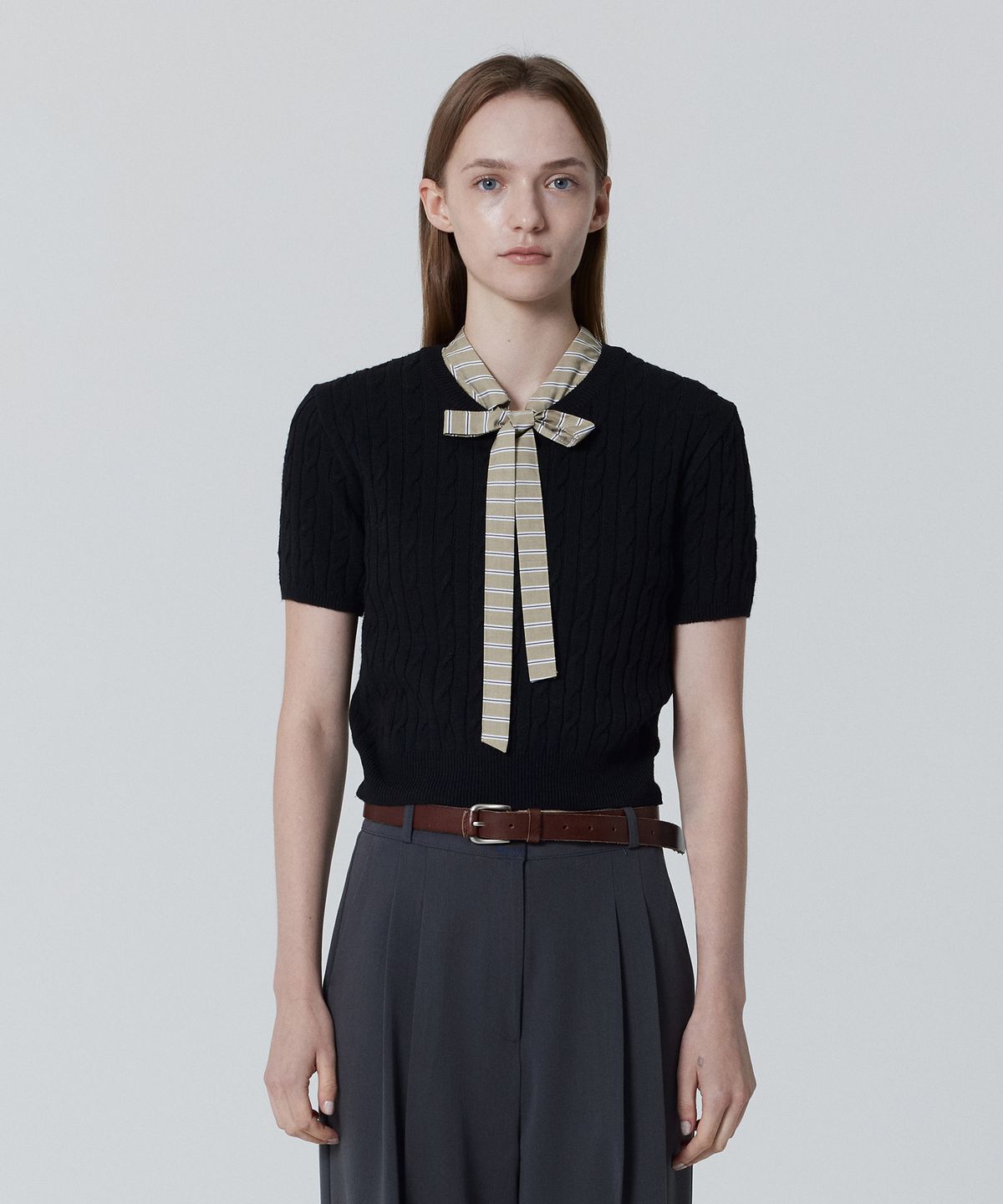 줄리아페페(JULIAPEPE) French Mock Shirts_Stripe