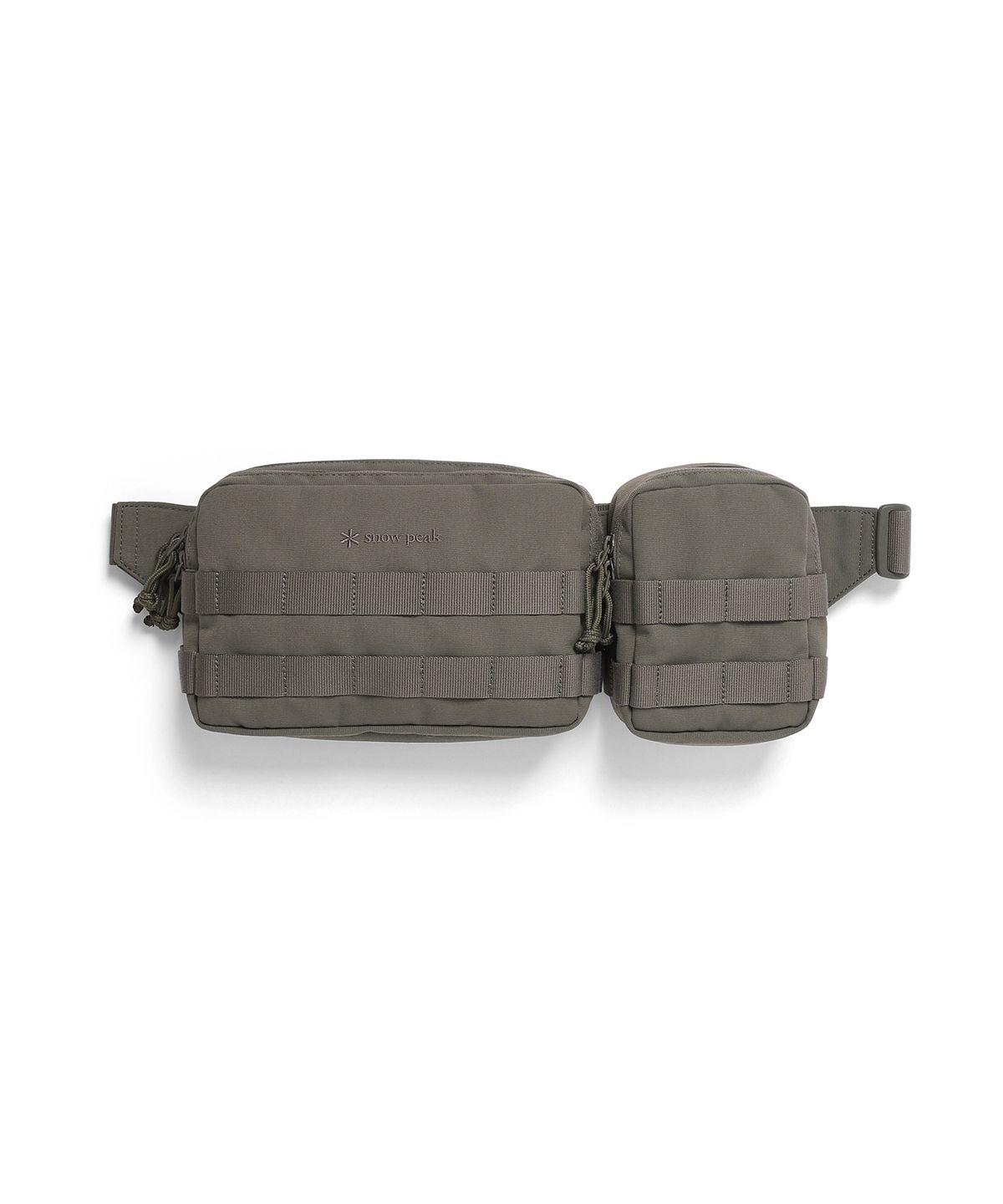 스노우피크 어패럴(SNOWPEAK APPAREL) 러프 스퀘어 힙색 Dark Khaki (S24ZUFBG67)