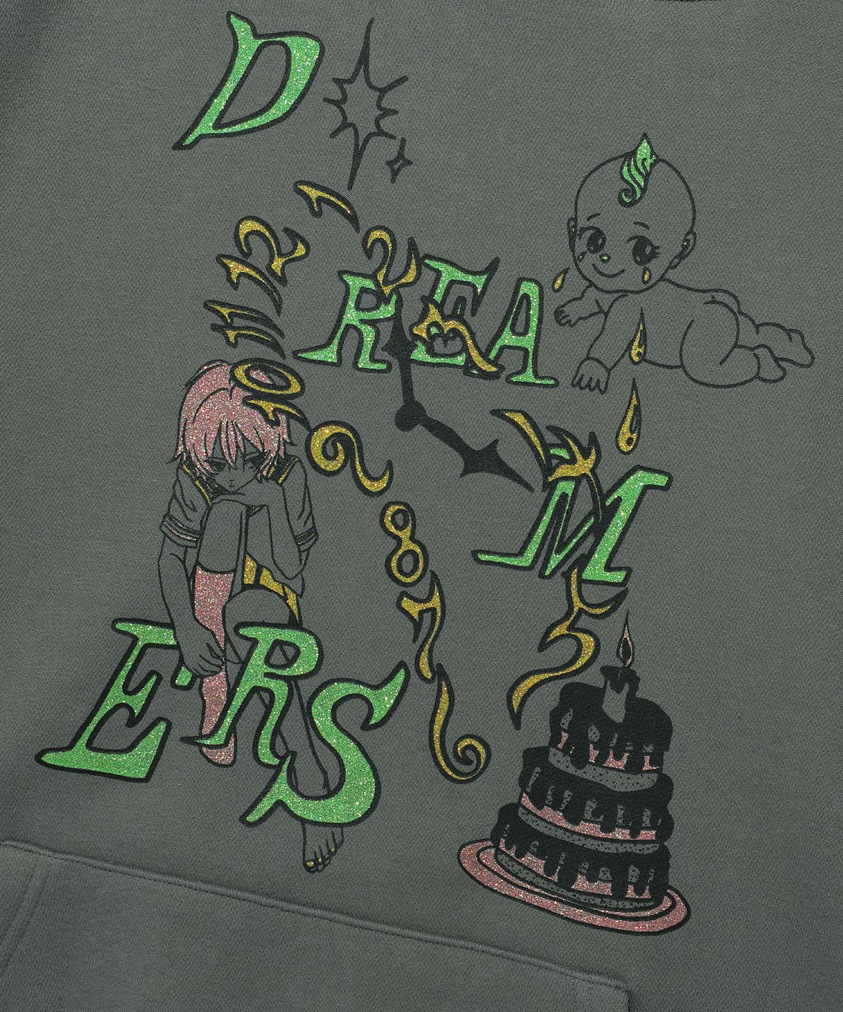 나이스고스트클럽(NICEGHOSTCLUB) DREAMERS HOODIE_CHARCOAL(NG2EFUM404A)