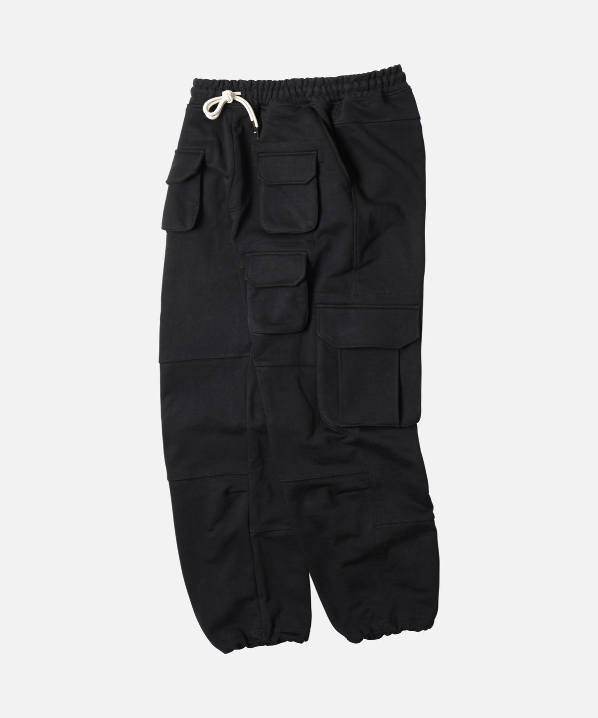 프리즘웍스(FRIZMWORKS) FRENCH PARATROOPER SWEAT PANTS _ BLACK