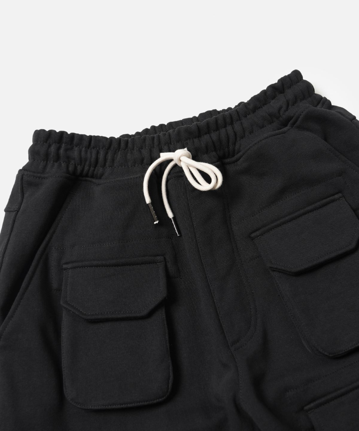 프리즘웍스(FRIZMWORKS) FRENCH PARATROOPER SWEAT PANTS _ BLACK