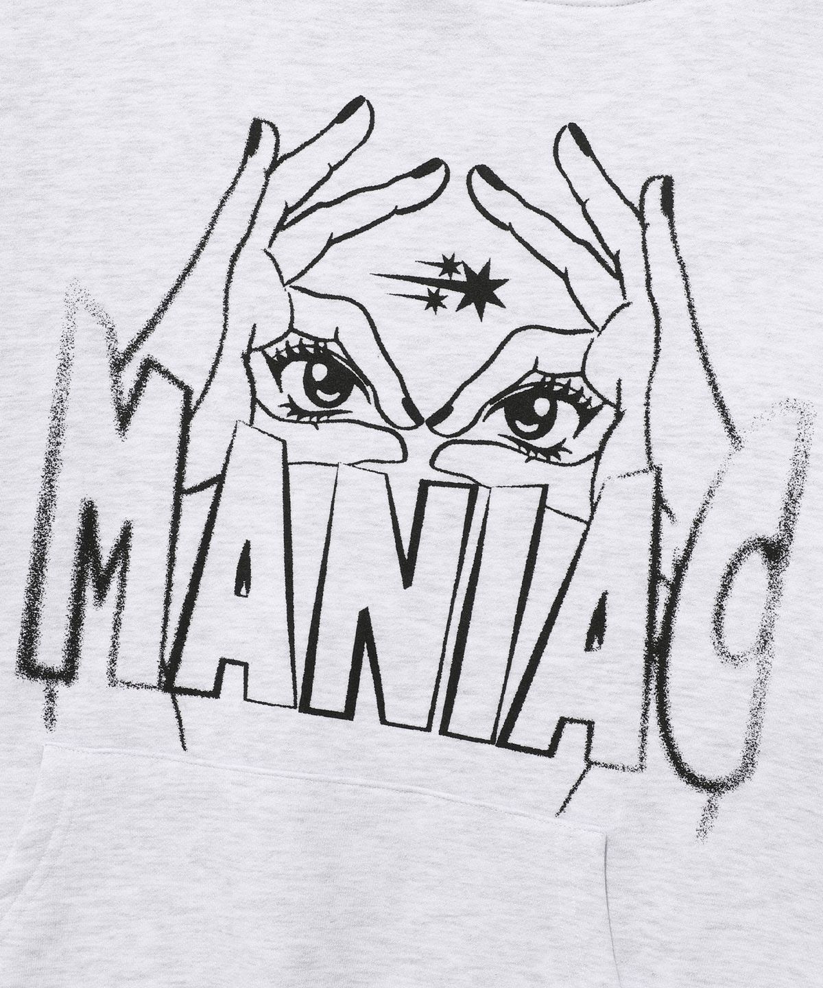 나이스고스트클럽(NICEGHOSTCLUB) BLIND MANIAC HOODIE_LIGHT GREY(NG2EFUM407A)