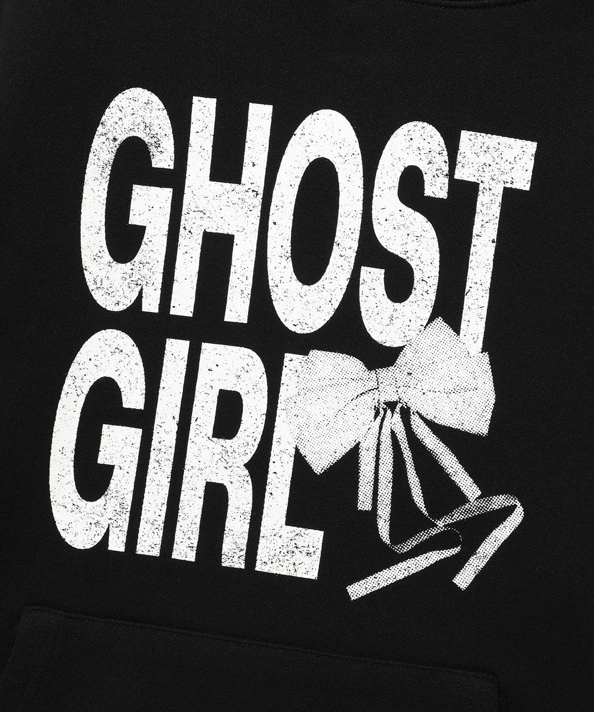 나이스고스트클럽(NICEGHOSTCLUB) GHOST GIRL RIBBON HOODIE_BLACK(NG2EFUM408A)