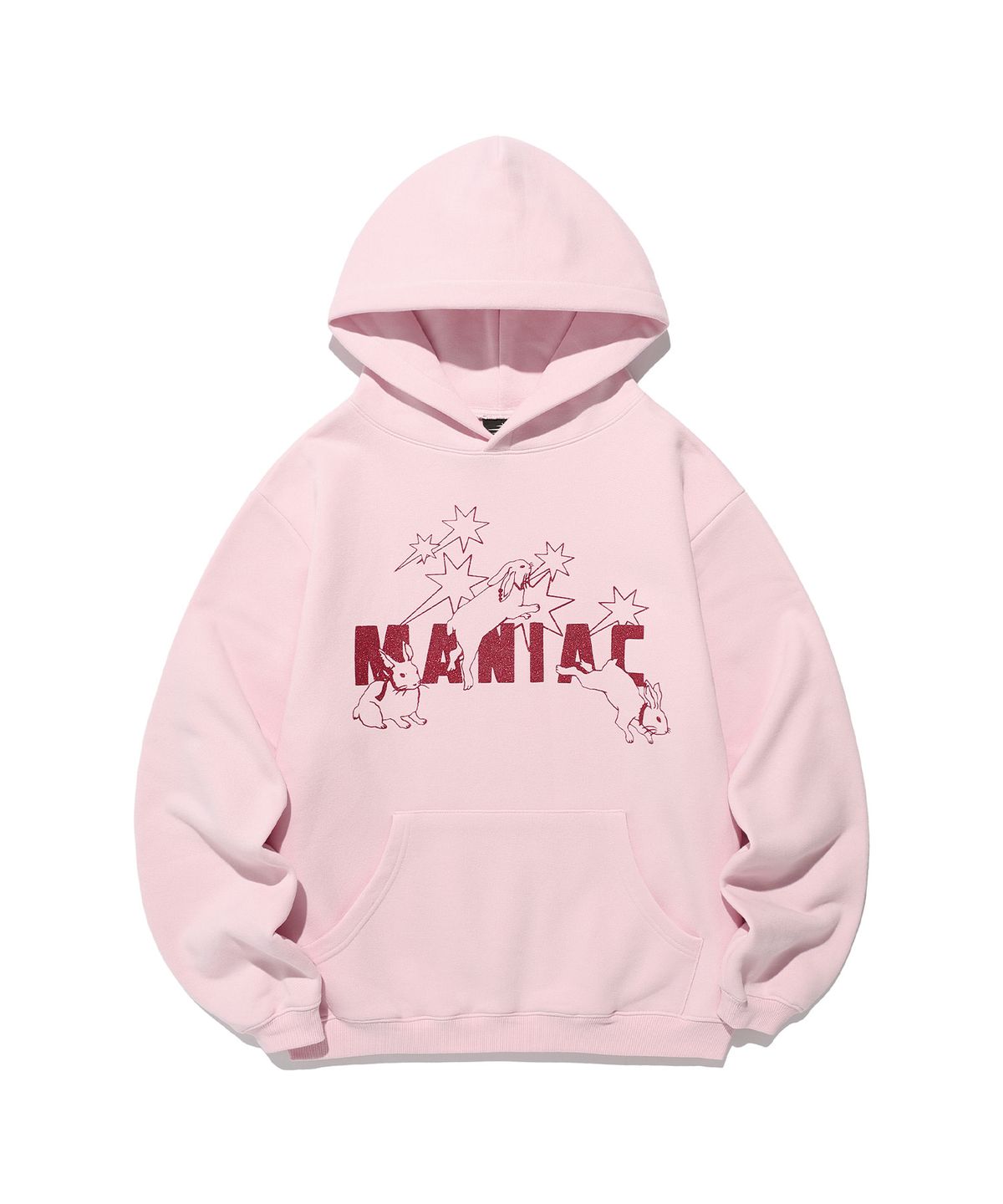 나이스고스트클럽(NICEGHOSTCLUB) MANIAC RABBITS HOODIE_PINK(NG2EFUM410A)