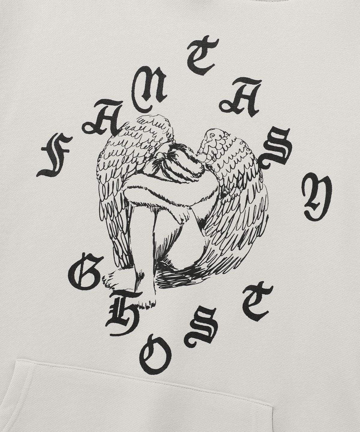 나이스고스트클럽(NICEGHOSTCLUB) CRYING ANGEL HOODIE_LIGHT GREY(NG2EFUM412A)