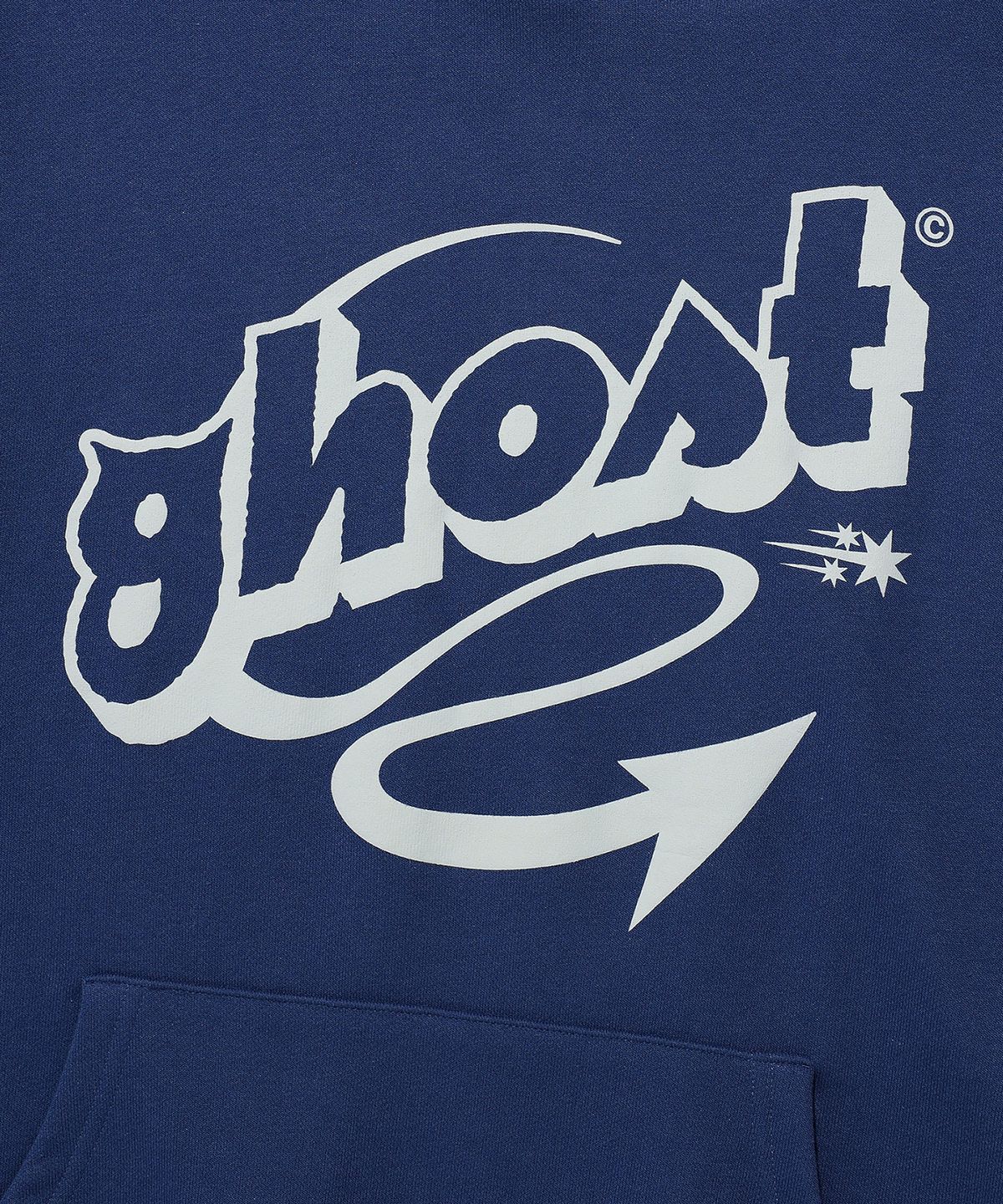 나이스고스트클럽(NICEGHOSTCLUB) GHOST TAIL COLLEGE HOODIE_NAVY(NG2EFUM420A)