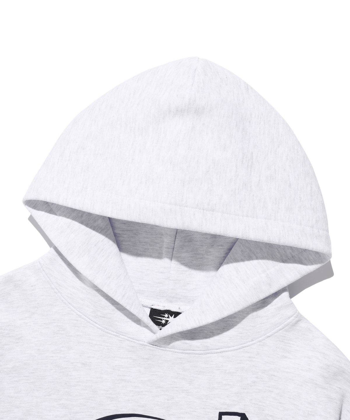 나이스고스트클럽(NICEGHOSTCLUB) GHOST TAIL COLLEGE HOODIE_LIGHT GREY(NG2EFUM420A)
