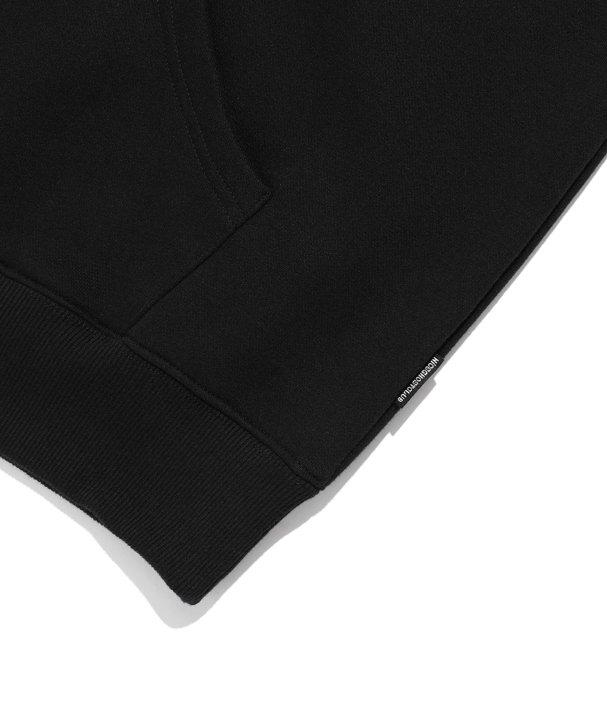 나이스고스트클럽(NICEGHOSTCLUB) LINE POEM HOODIE_BLACK(NG2EFUM421A)