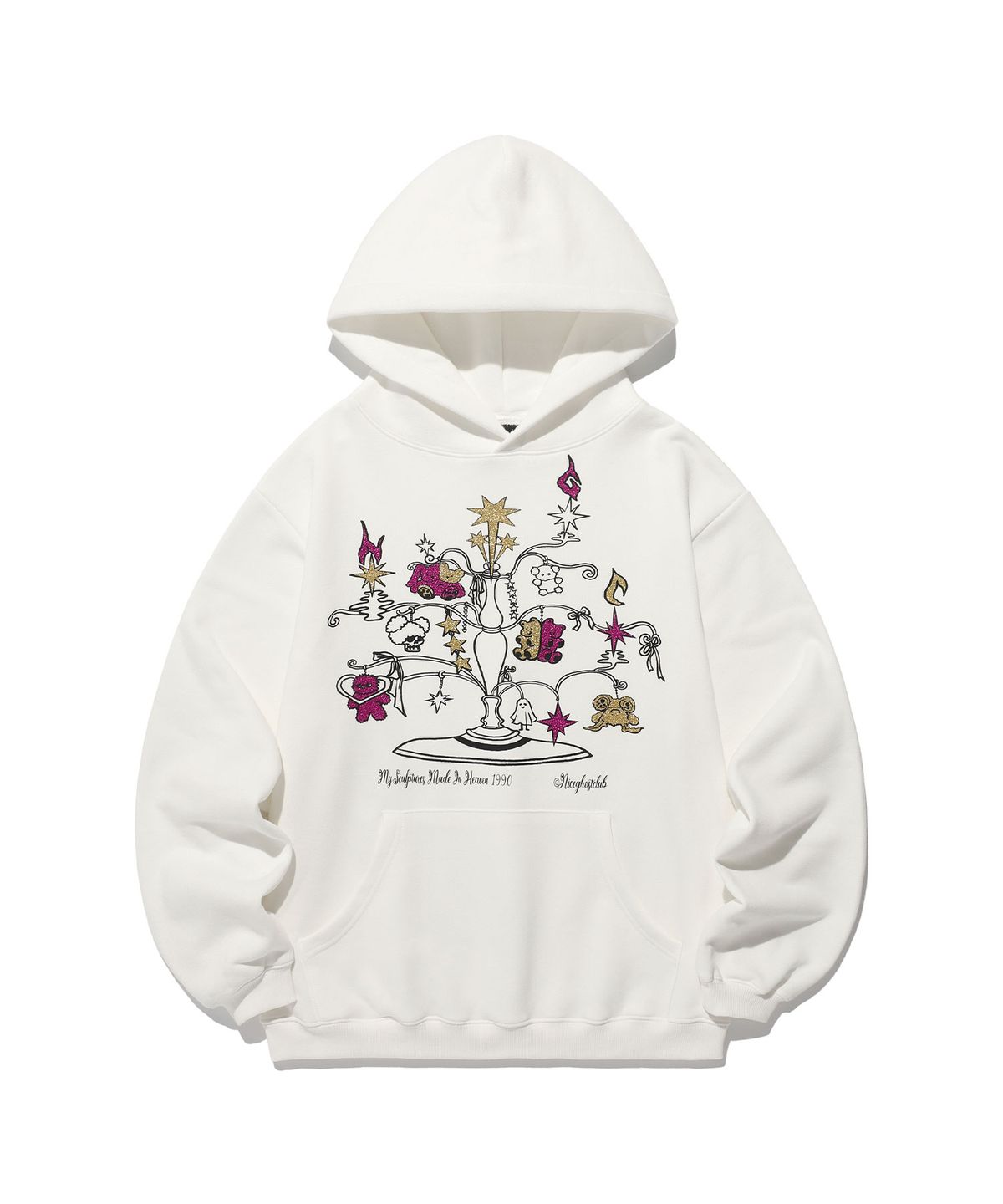 나이스고스트클럽(NICEGHOSTCLUB) HEAVEN SCULPTURE HOODIE_WHITE(NG2EFUM423A)