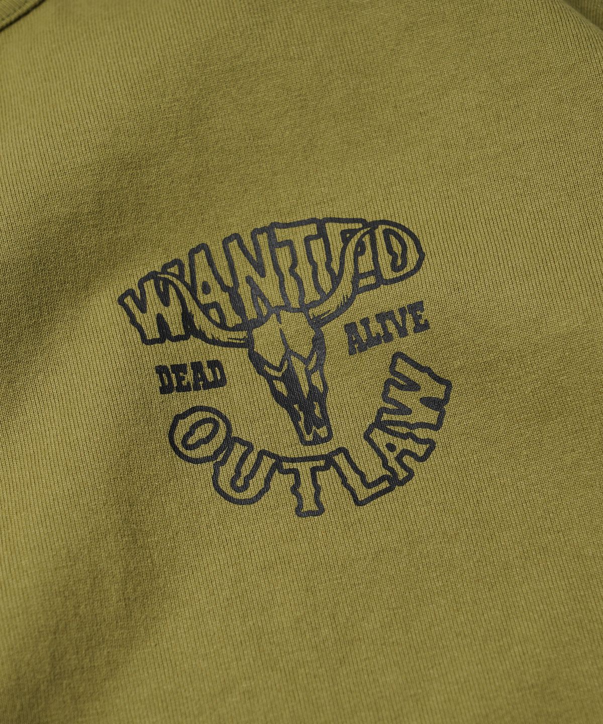 프리즘웍스(FRIZMWORKS) WANTED OUTLAW L/S TEE _ MOSS
