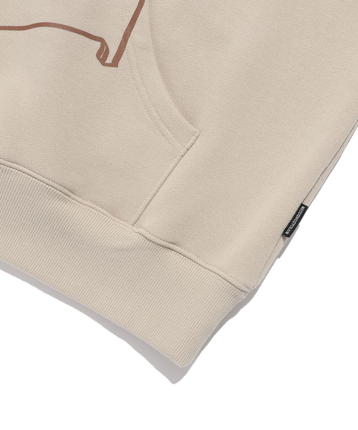 나이스고스트클럽(NICEGHOSTCLUB) HOSPITAL HOODIE_BEIGE(NG2EFUM427A)