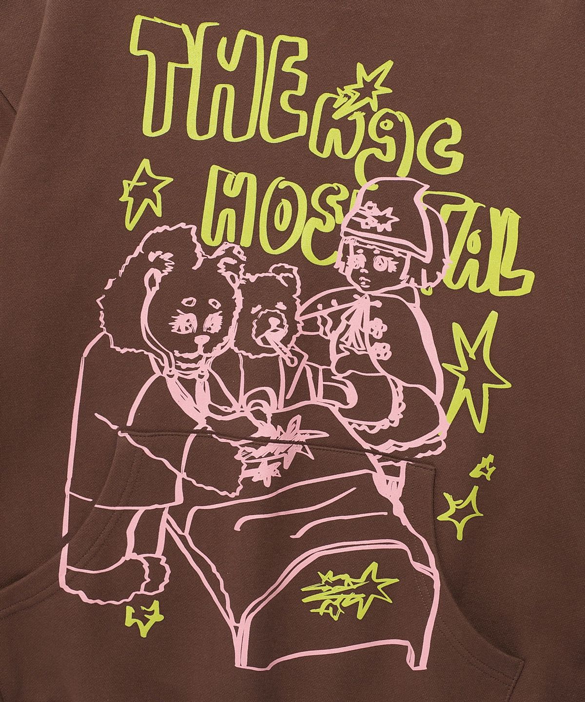나이스고스트클럽(NICEGHOSTCLUB) HOSPITAL HOODIE_BROWN(NG2EFUM427A)