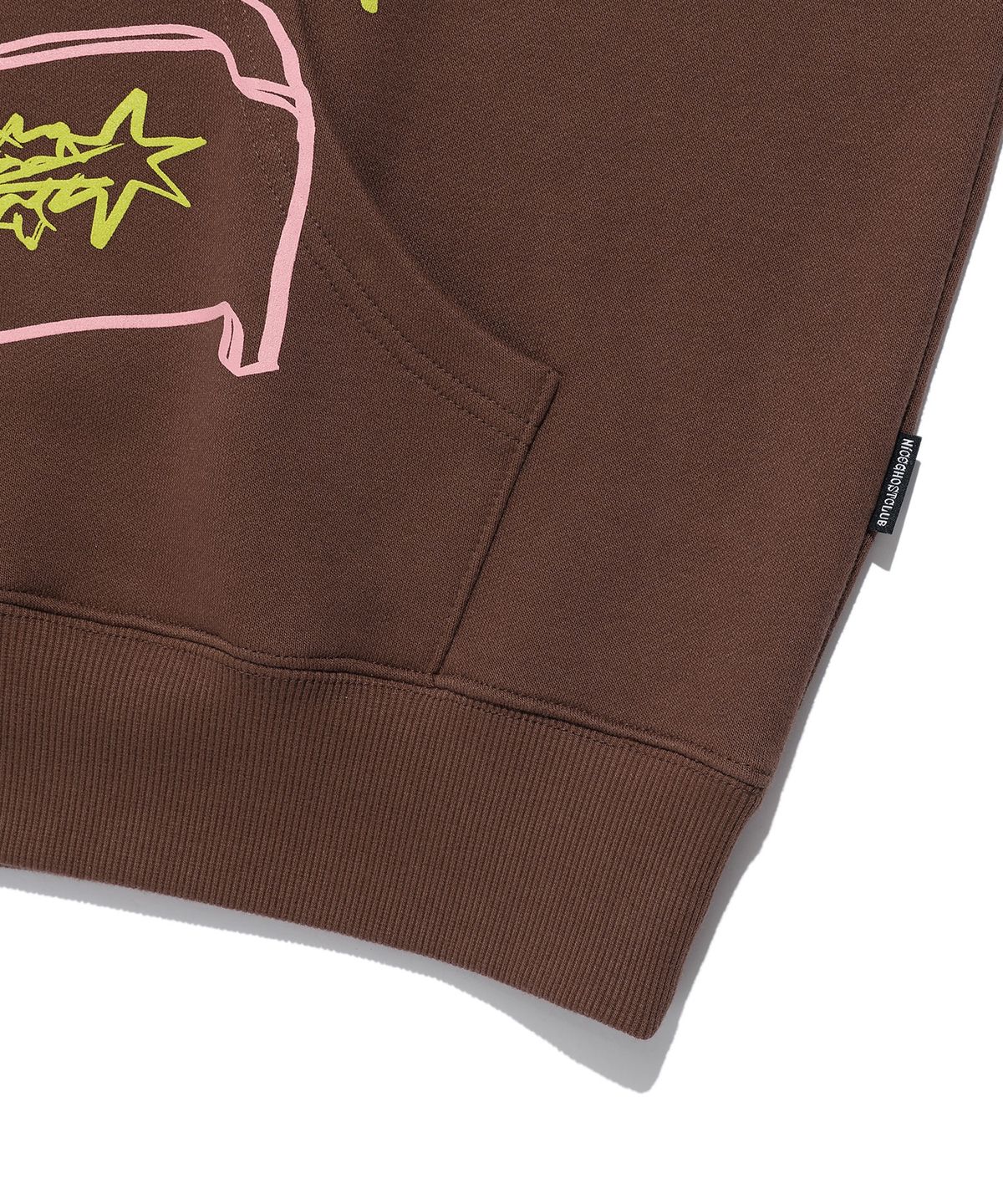 나이스고스트클럽(NICEGHOSTCLUB) HOSPITAL HOODIE_BROWN(NG2EFUM427A)