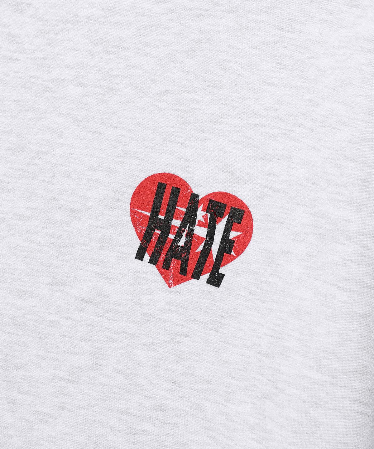 나이스고스트클럽(NICEGHOSTCLUB) HATE HEART LOGO HOODIE_LIGHT GREY(NG2EFUM428A)