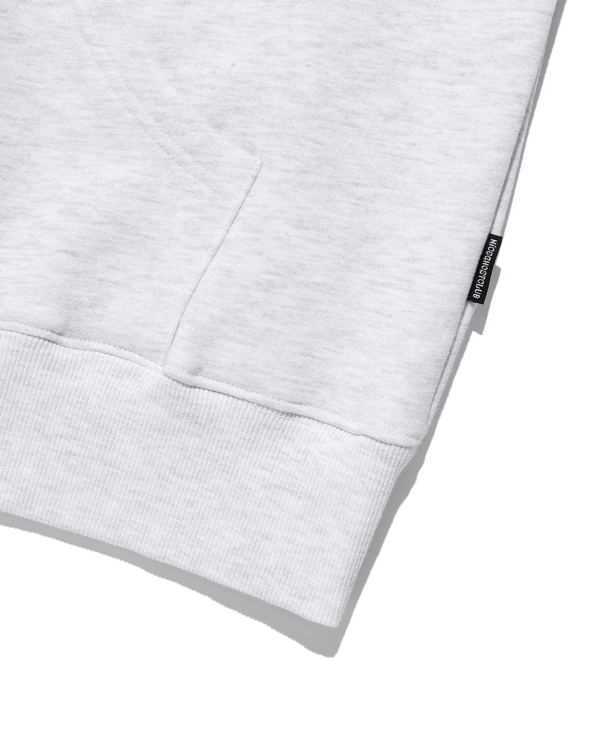 나이스고스트클럽(NICEGHOSTCLUB) HATE HEART LOGO HOODIE_LIGHT GREY(NG2EFUM428A)