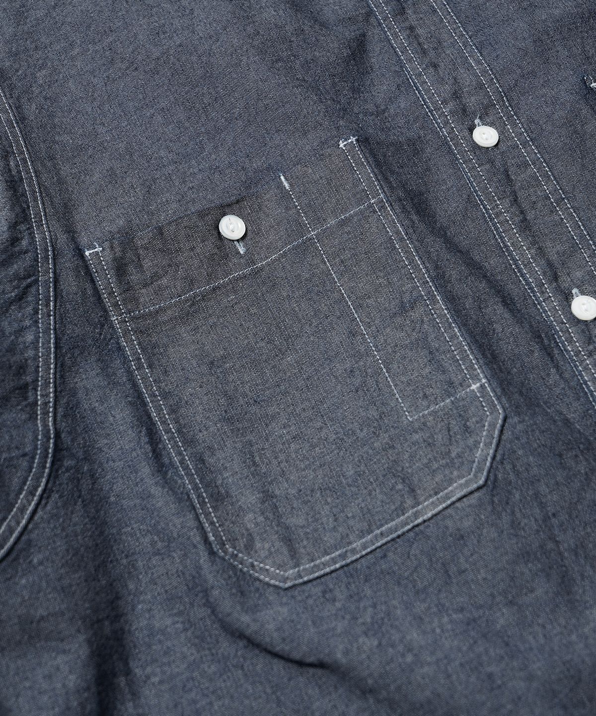 프리즘웍스(FRIZMWORKS) 1920S CHAMBRAY WORK SHIRT _ INDIGO