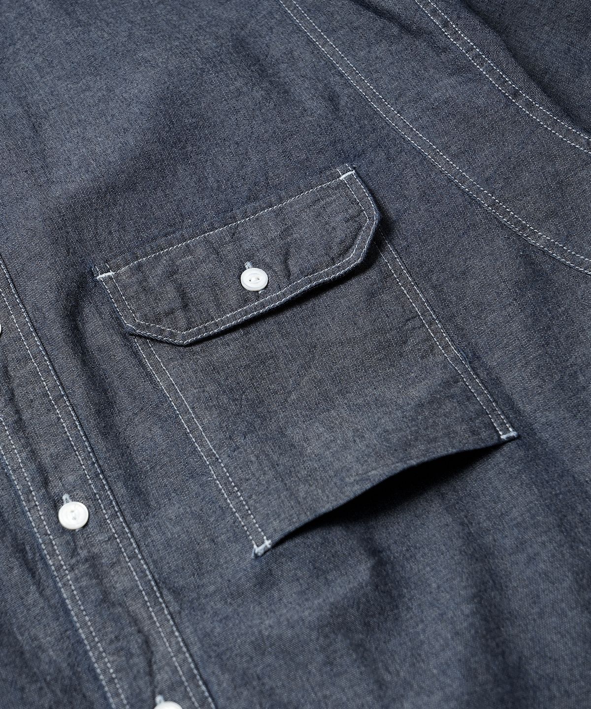 프리즘웍스(FRIZMWORKS) 1920S CHAMBRAY WORK SHIRT _ INDIGO