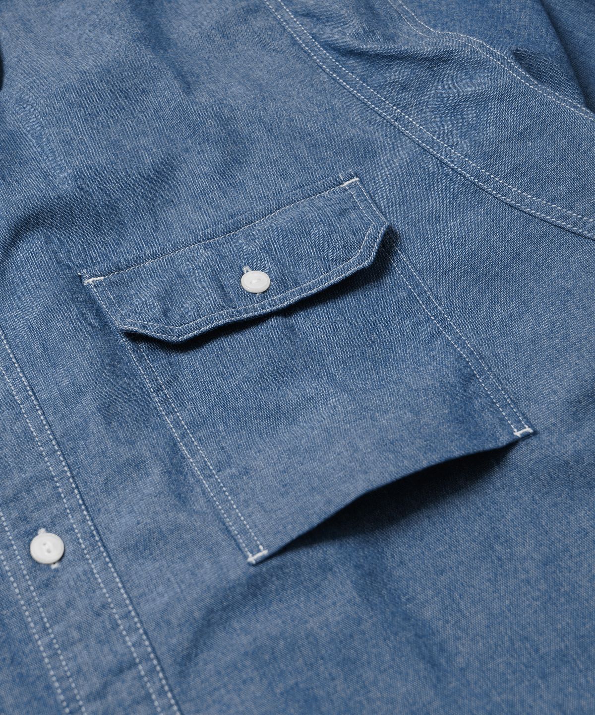 프리즘웍스(FRIZMWORKS) 1920S CHAMBRAY WORK SHIRT _ BLUE