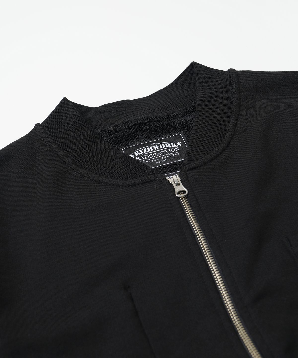 프리즘웍스(FRIZMWORKS) HEAVYWEIGHT SWEAT ZIP UP CARDIGAN _ BLACK