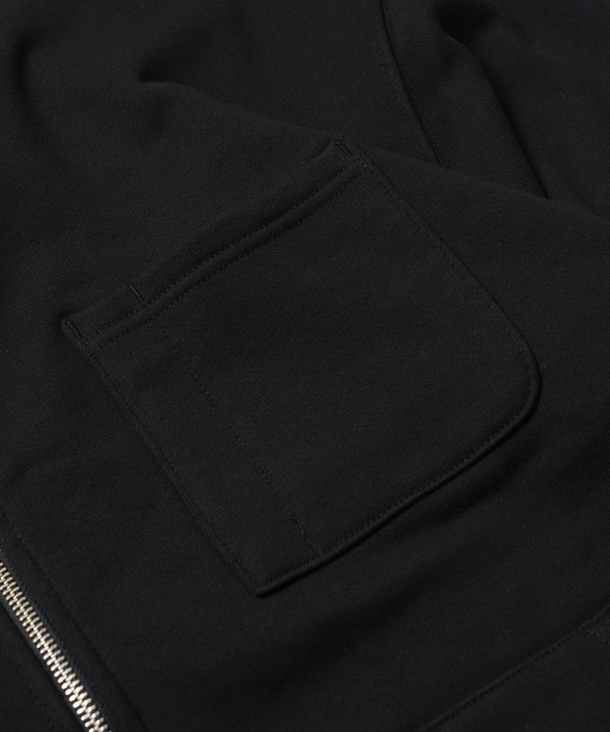 프리즘웍스(FRIZMWORKS) HEAVYWEIGHT SWEAT ZIP UP CARDIGAN _ BLACK