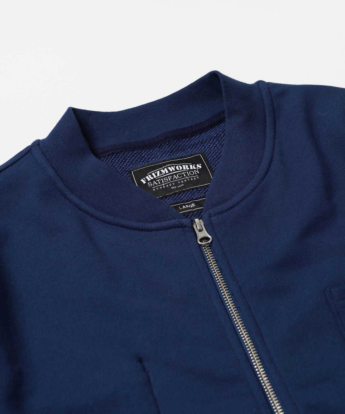 프리즘웍스(FRIZMWORKS) HEAVYWEIGHT SWEAT ZIP UP CARDIGAN _ BLUE