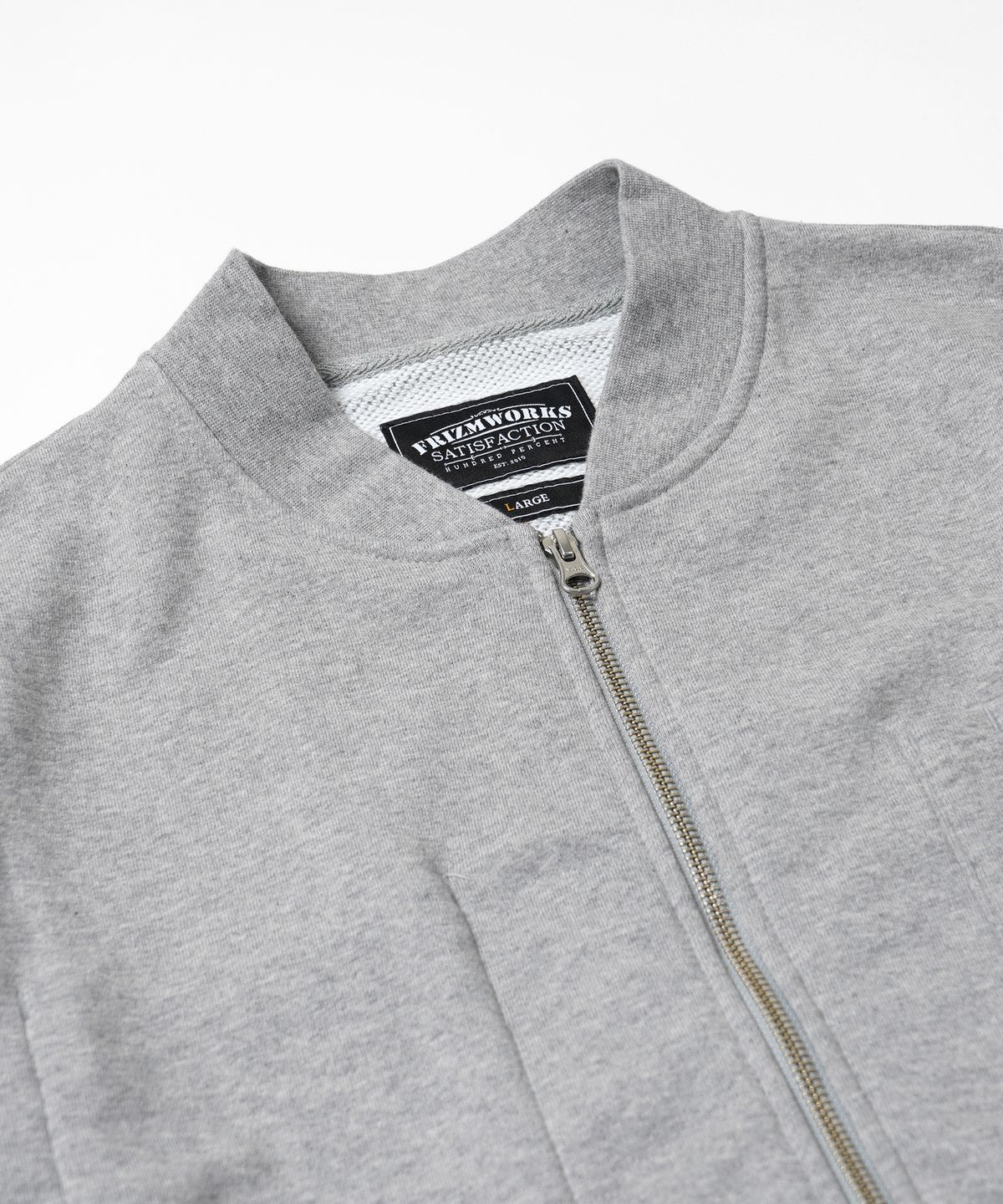 프리즘웍스(FRIZMWORKS) HEAVYWEIGHT SWEAT ZIP UP CARDIGAN _ GRAY
