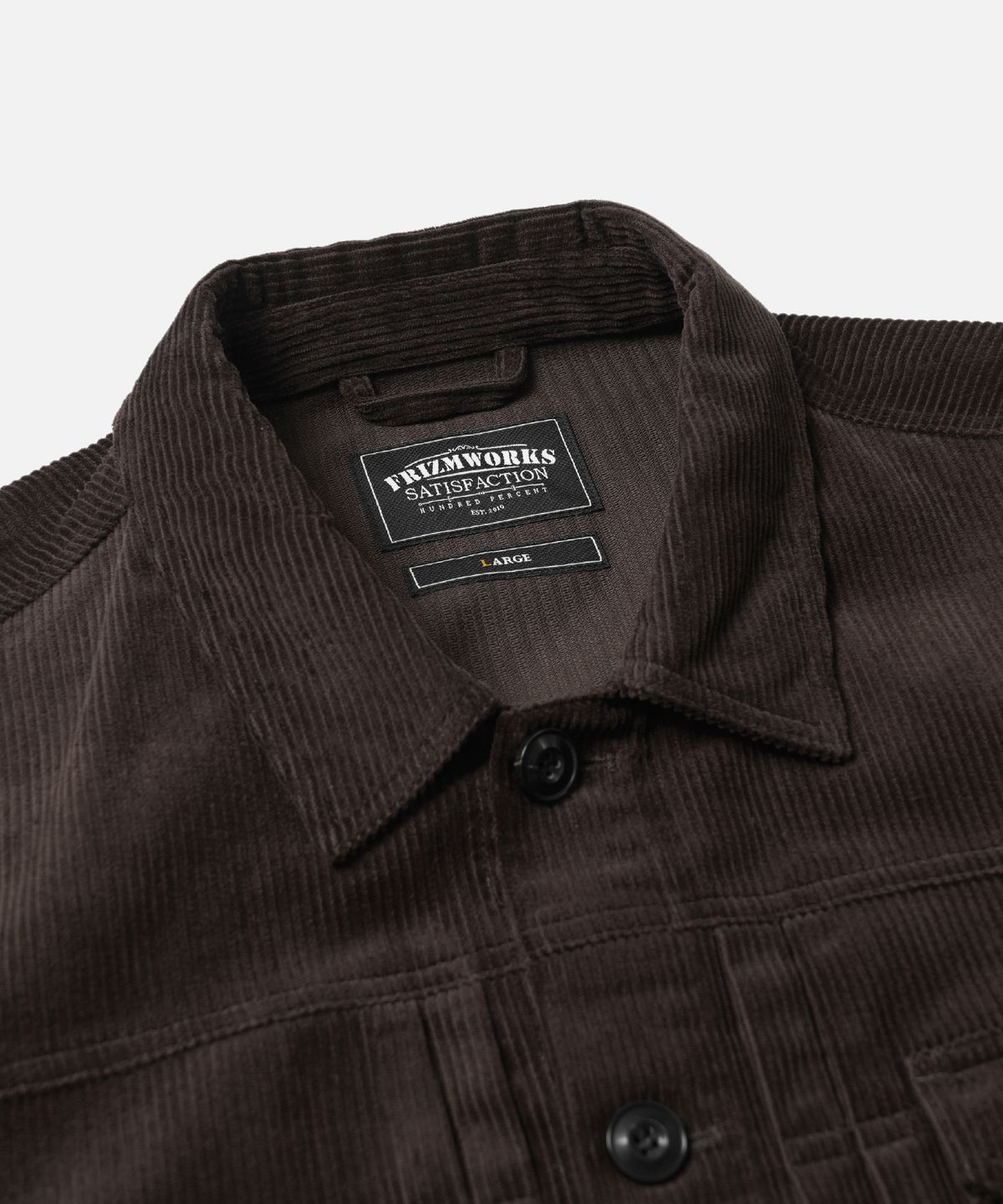 프리즘웍스(FRIZMWORKS) CORDUROY TRUCKER JACKET _ BROWN