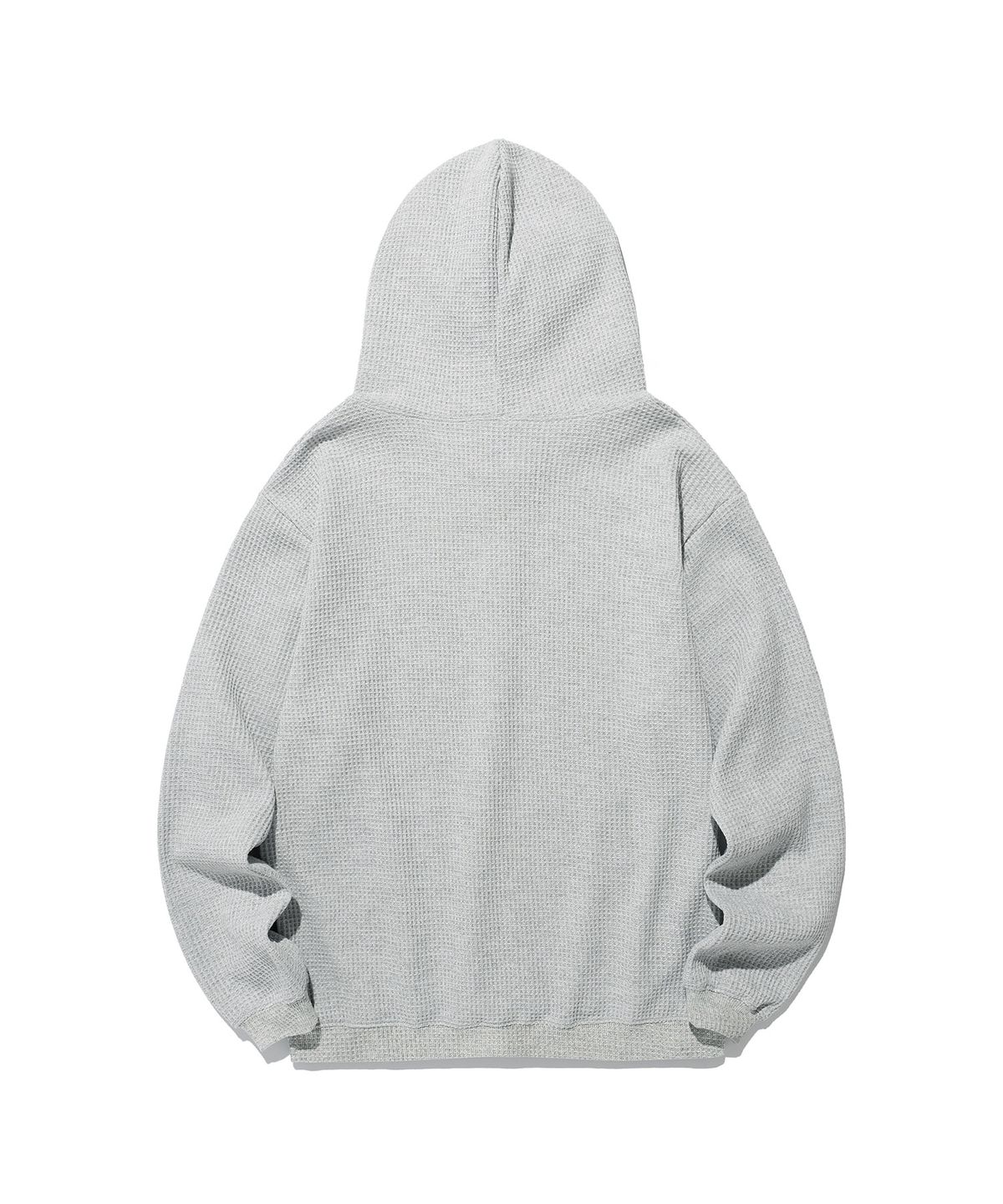 나이스고스트클럽(NICEGHOSTCLUB) SKULL RIBBON WAFFLE HOODIE ZIP UP_GREY(NG2EFUM482A)