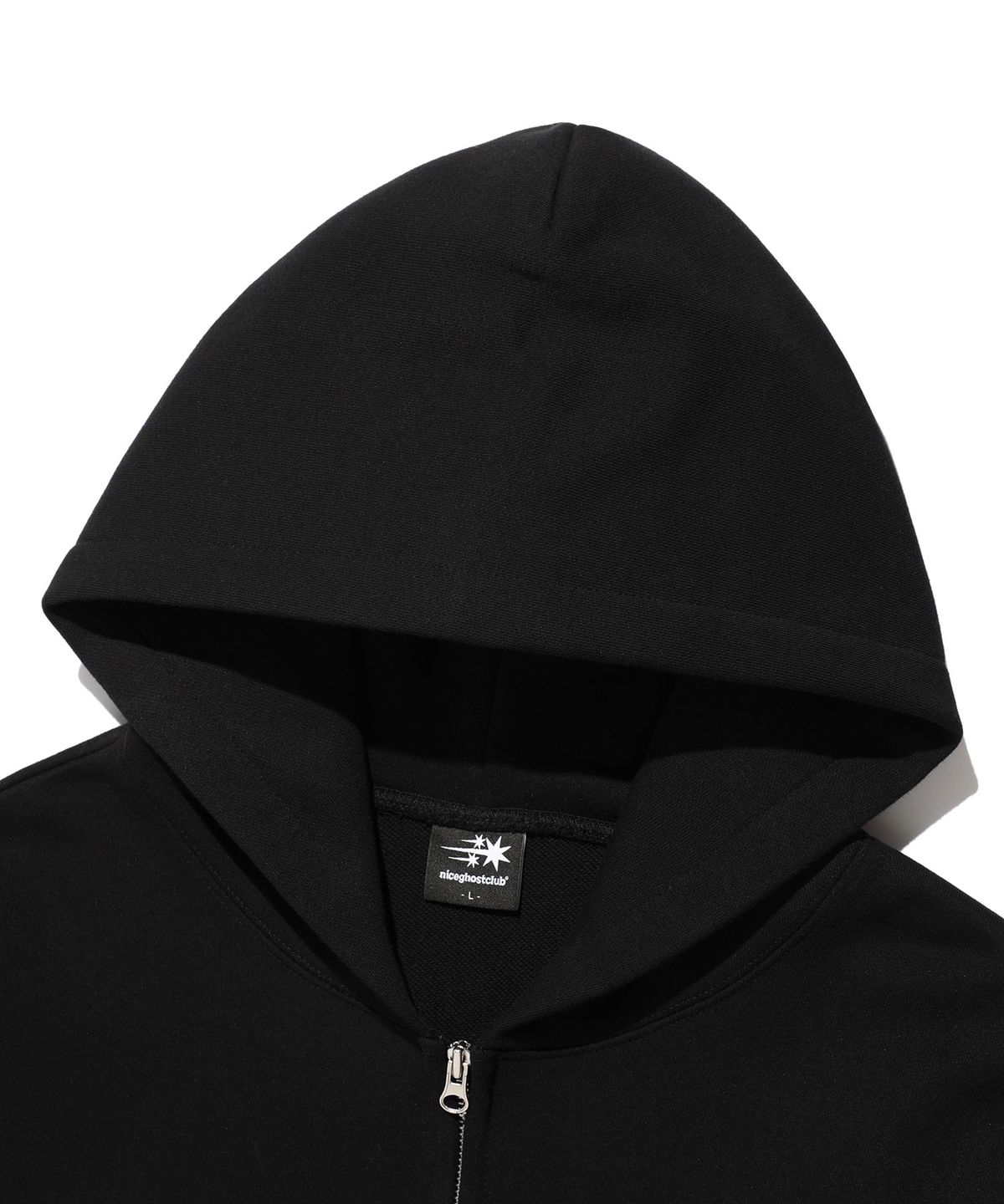 나이스고스트클럽(NICEGHOSTCLUB) LOVE YUCK FOU HOODIE ZIP UP_BLACK(NG2EFUM484A)