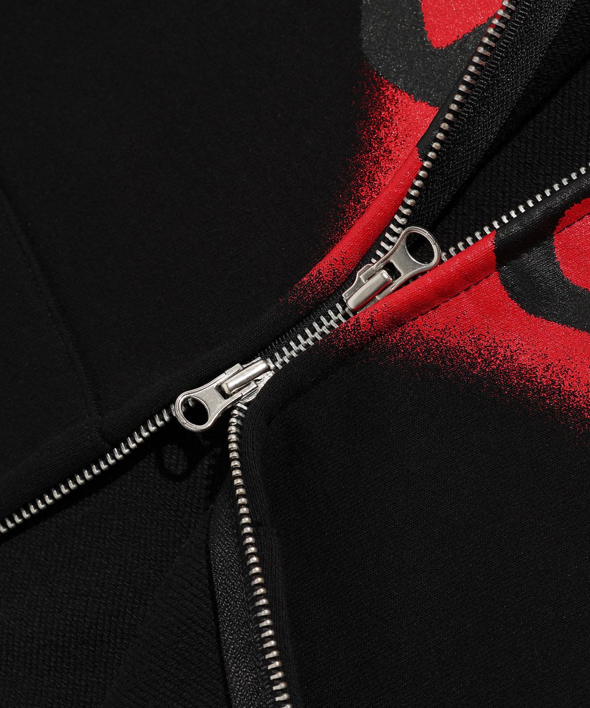 나이스고스트클럽(NICEGHOSTCLUB) LOVE YUCK FOU HOODIE ZIP UP_BLACK(NG2EFUM484A)