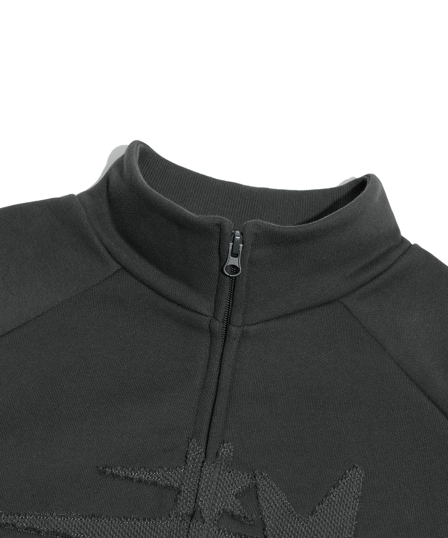 3stars sweat jersey zip up[beige] - niceghostclub