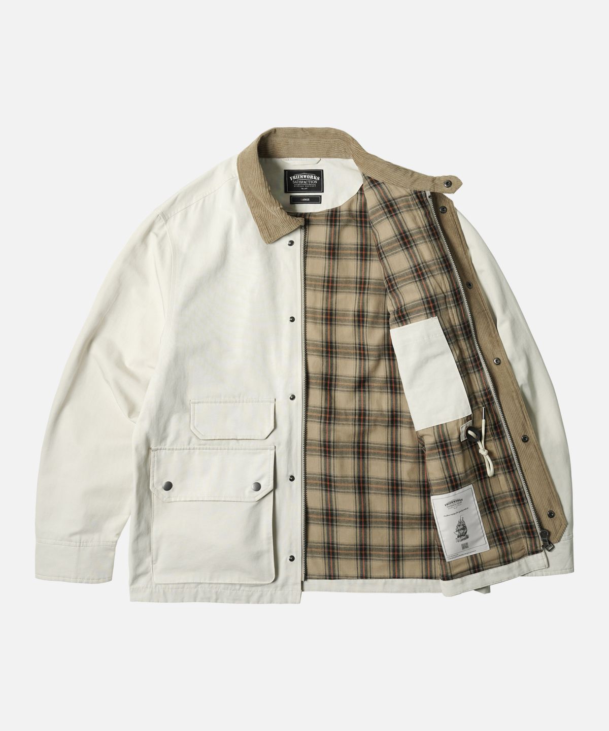 프리즘웍스(FRIZMWORKS) ROYAL HUNTING JACKET 003 _ CREAM
