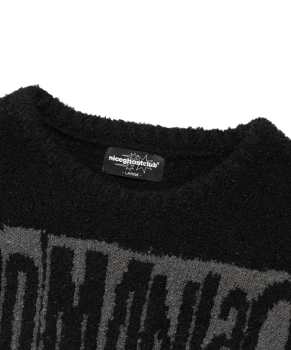 나이스고스트클럽(NICEGHOSTCLUB) ANIME L/S KNIT TEE_BLACK(NG2EFUK608A)