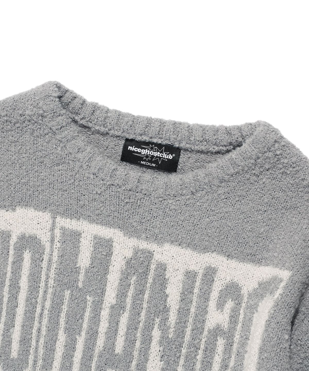 나이스고스트클럽(NICEGHOSTCLUB) ANIME L/S KNIT TEE_GREY(NG2EFUK608A)