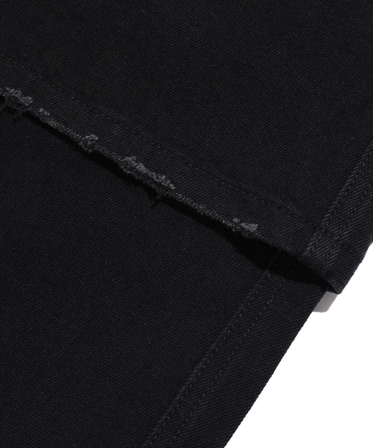나이스고스트클럽(NICEGHOSTCLUB) LAYERED WASHED JEANS_BLACK(NG2EFUD111A)