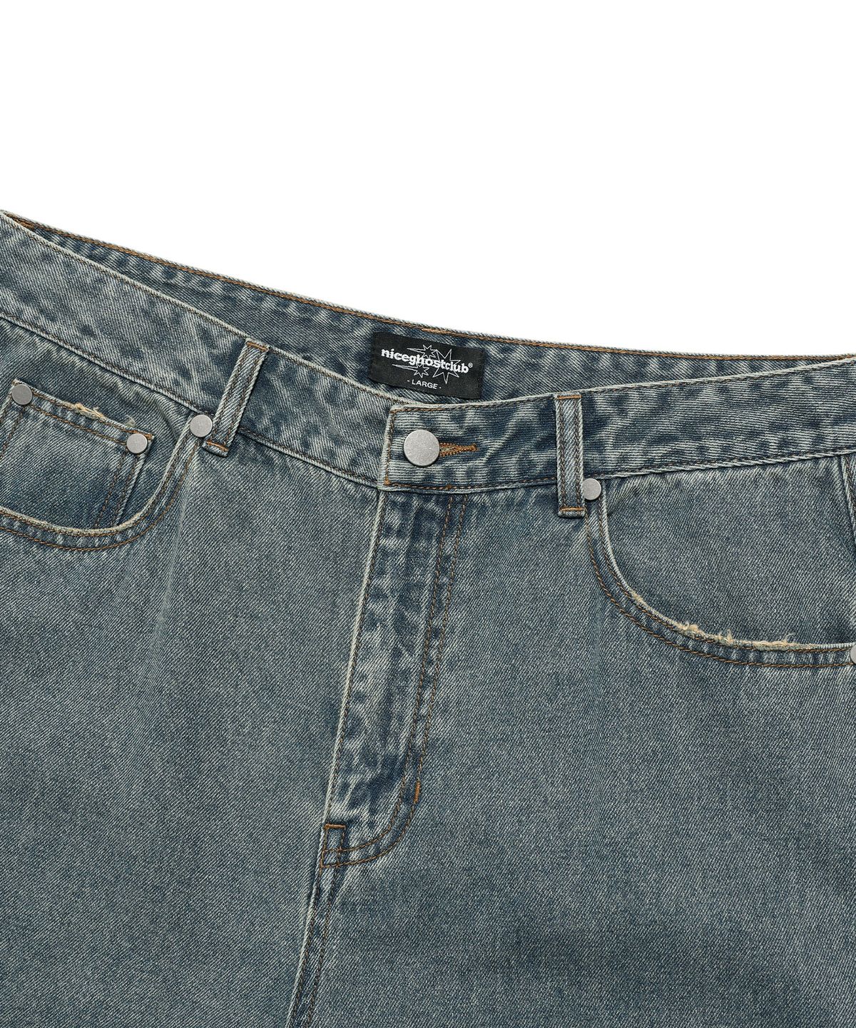 나이스고스트클럽(NICEGHOSTCLUB) LAYERED WASHED JEANS_BLUE(NG2EFUD111A)