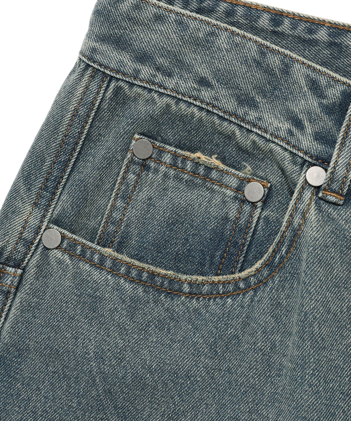 나이스고스트클럽(NICEGHOSTCLUB) LAYERED WASHED JEANS_BLUE(NG2EFUD111A)