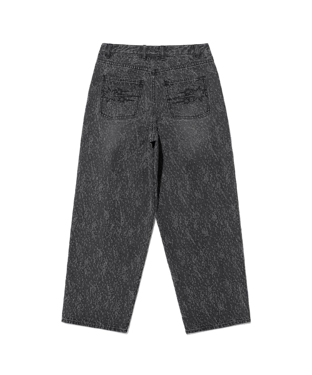 나이스고스트클럽(NICEGHOSTCLUB) ONE TUCK BULLET DISTRESSED JEANS_BLACK(NG2EFUD114A)