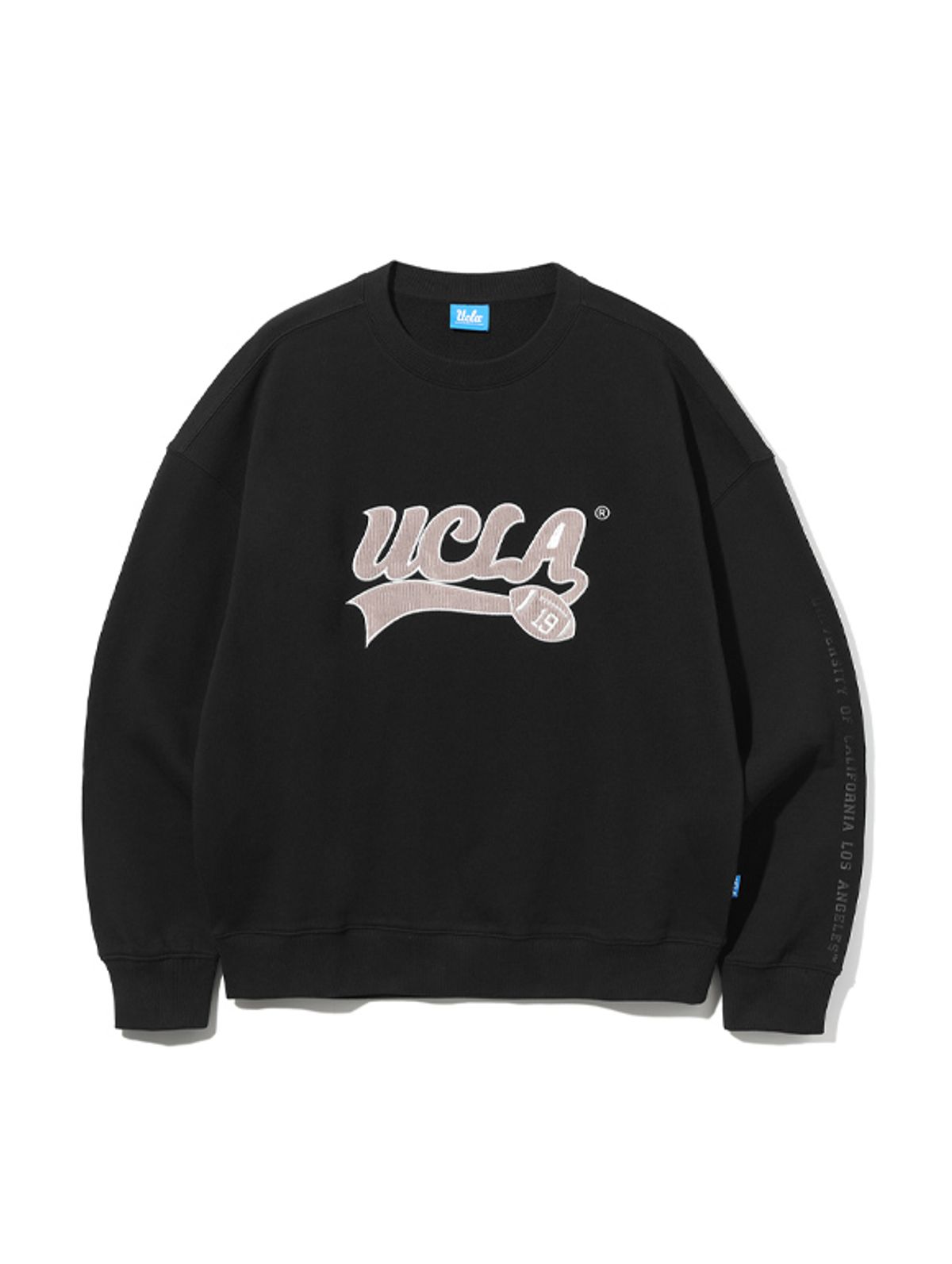 유씨엘에이(UCLA) UCLA 레트로 스포츠 오버핏 맨투맨[BLACK](UA9LT40_39)