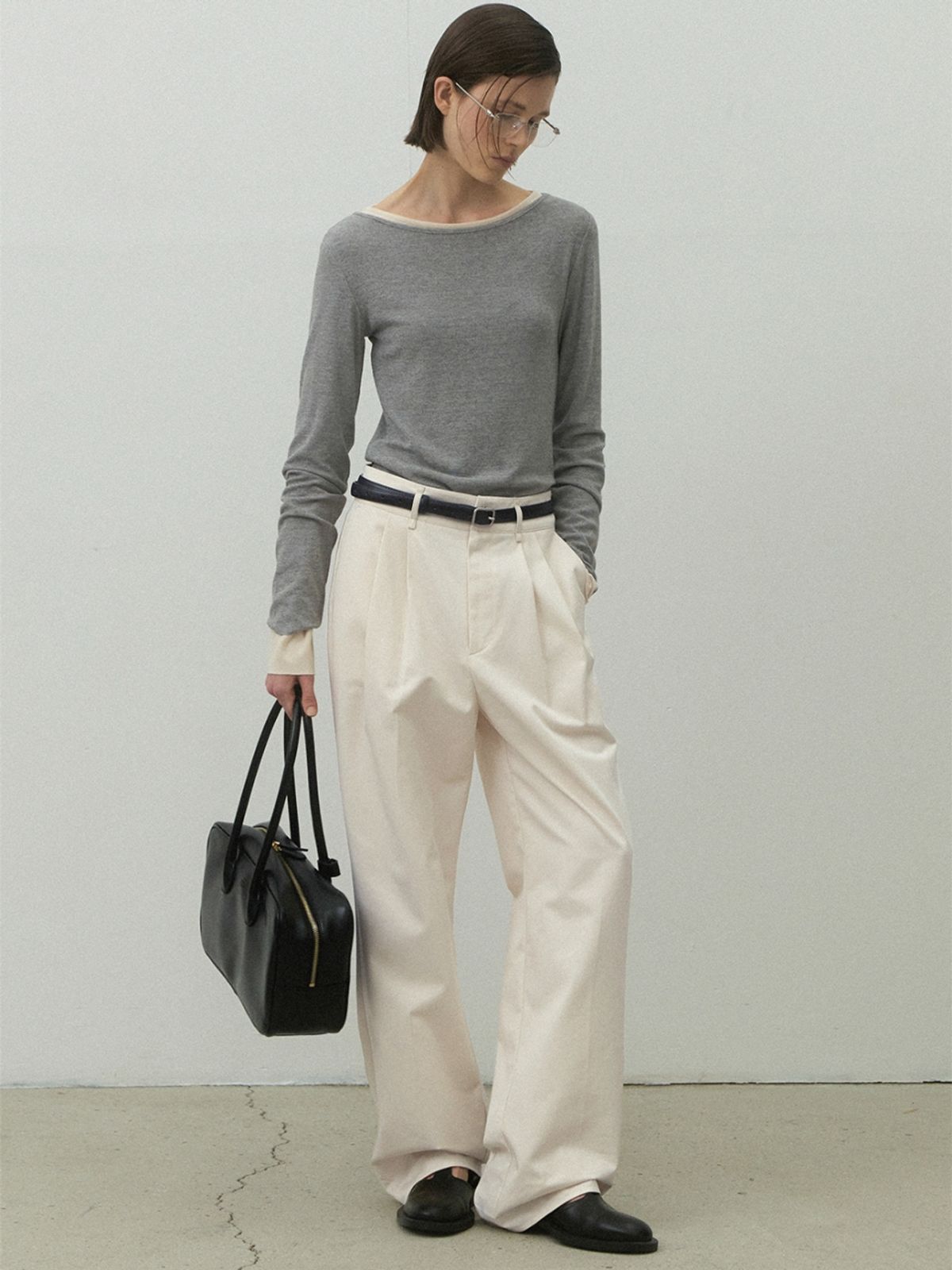 아틀리에 나인(ATELIER NAIN) ESSENTIAL TUCK PANTS S(PT-5596)