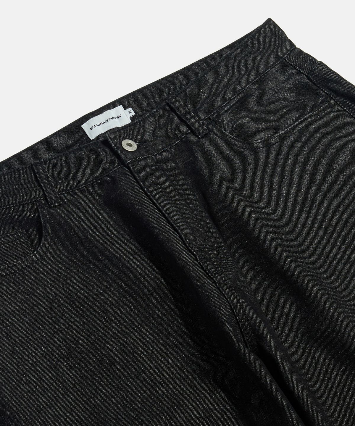 에스피오나지(ESPIONAGE) Cliff Relaxed Denim Pants Black