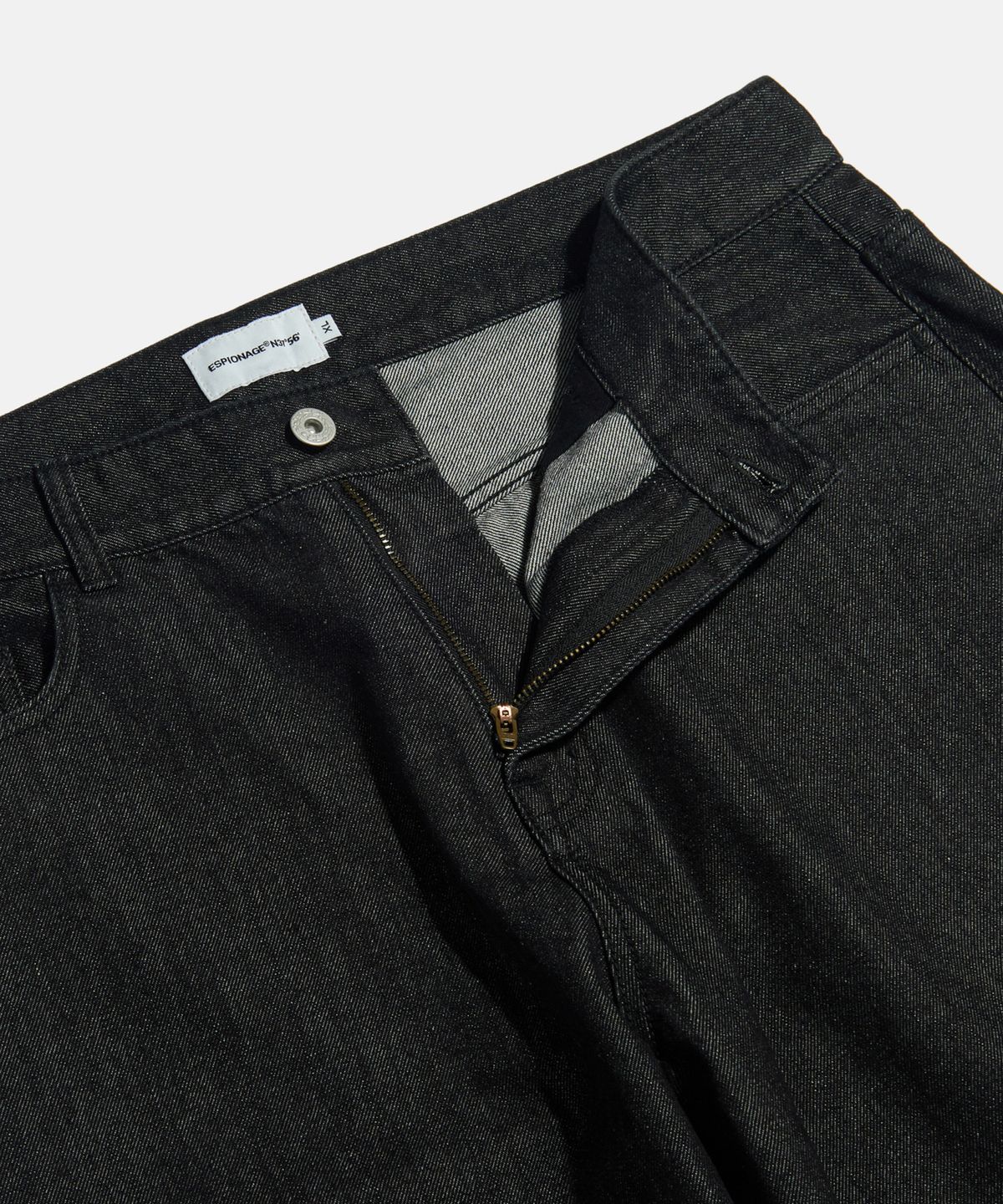 에스피오나지(ESPIONAGE) Cliff Relaxed Denim Pants Black