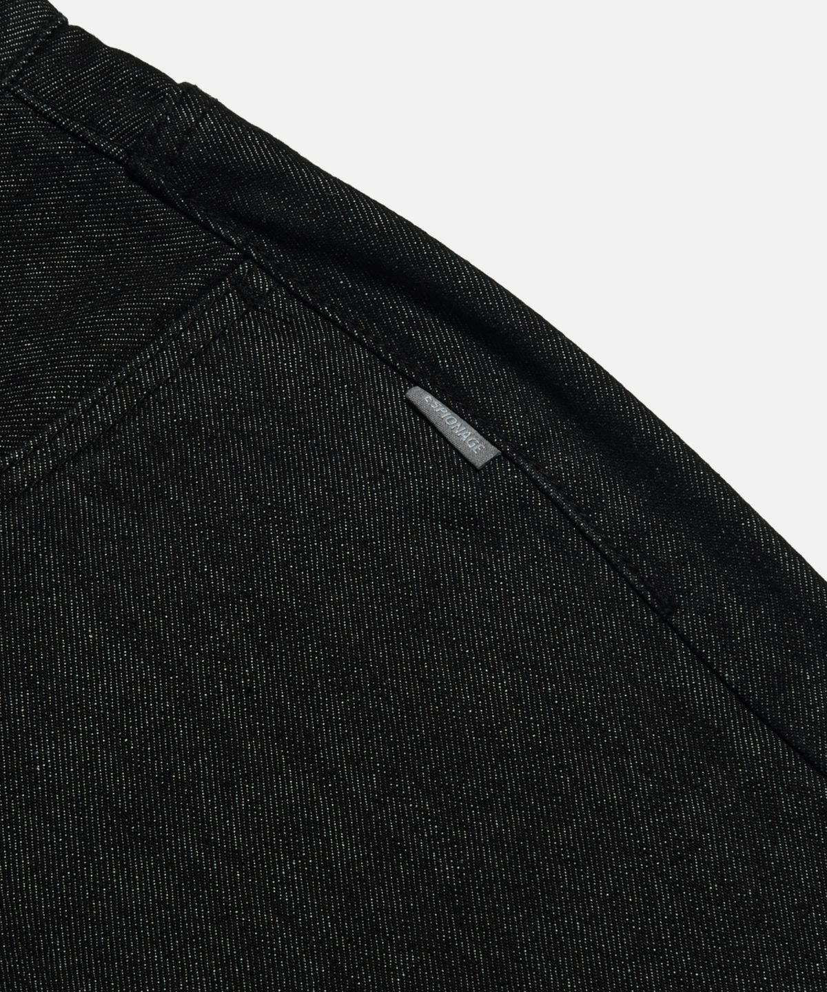 에스피오나지(ESPIONAGE) Cliff Relaxed Denim Pants Black