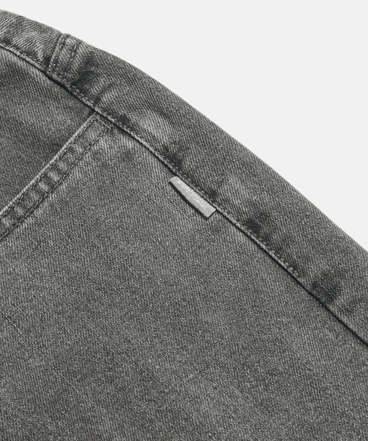 에스피오나지(ESPIONAGE) Cliff Relaxed Denim Pants Warm Grey