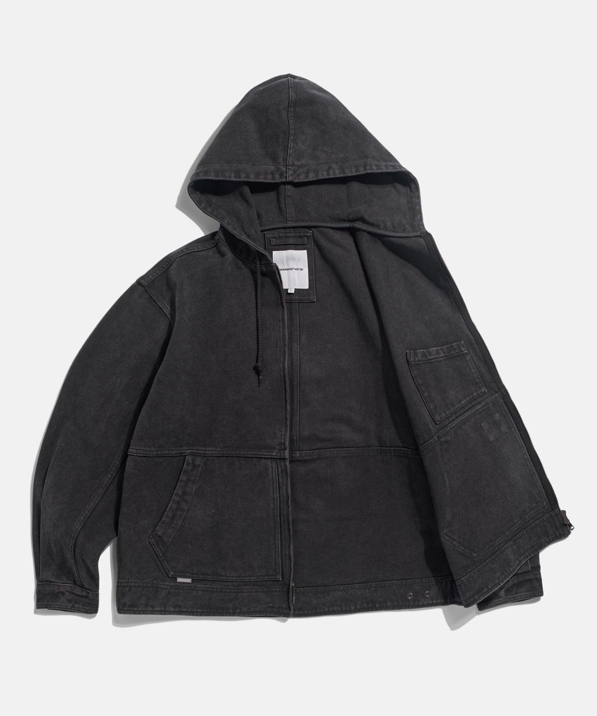 에스피오나지(ESPIONAGE) Ray Canvas Work Parka Charcoal Navy