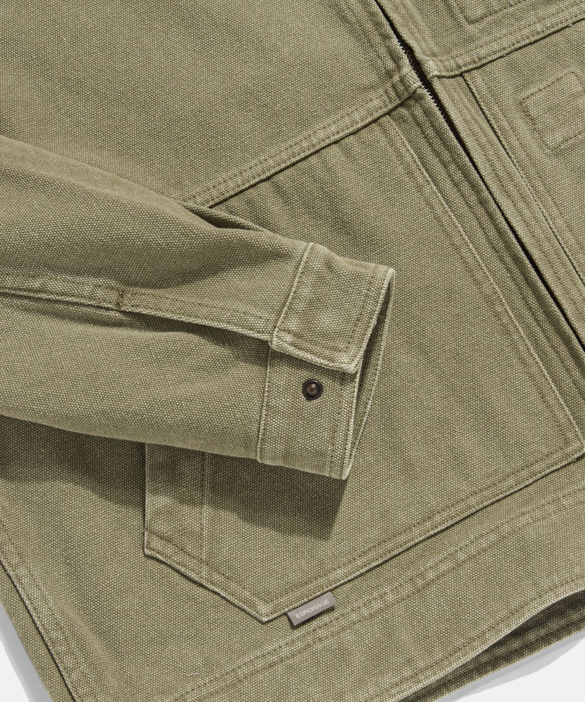 에스피오나지(ESPIONAGE) Ray Canvas Work Parka Khaki Beige