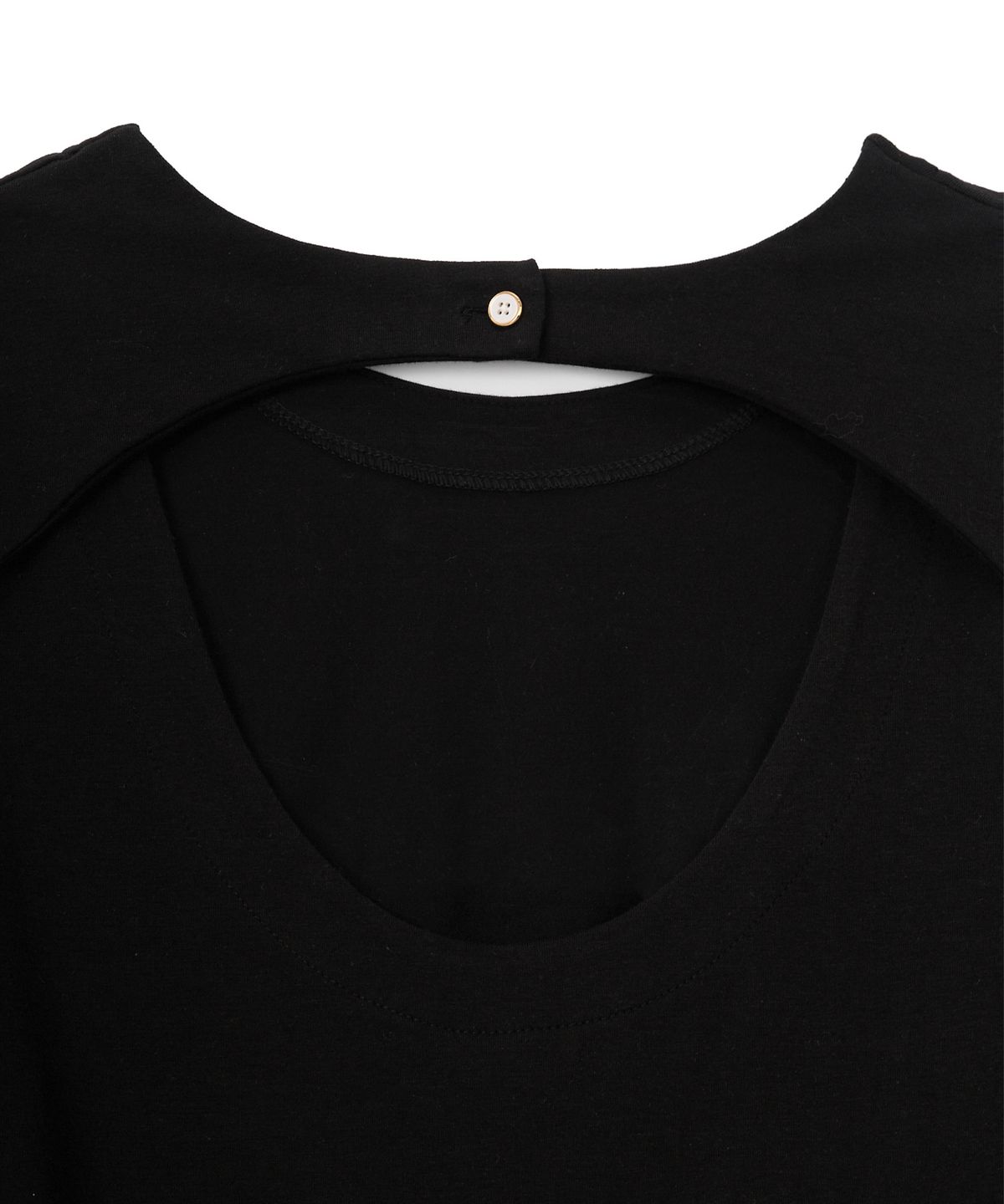 살롱 드 욘(SALON DE YOHN) Back Point Belted Mini Dress_ Black