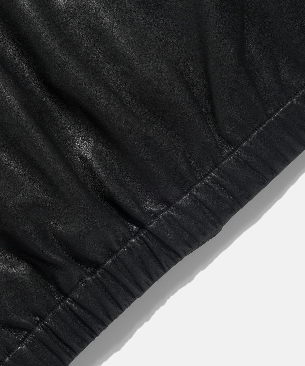 에스피오나지(ESPIONAGE) Flight Bomber Jacket (Faux Leather) Black