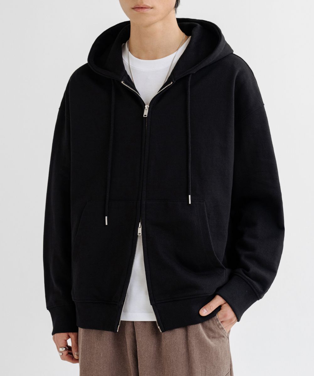 MUSINSA | LEMAIN SECOND [2PACK] 2WAY OVERFIT SWEAT HOOD ZIP